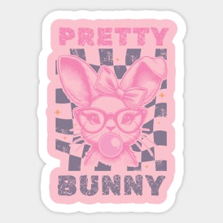 Cute Bunny Easter Design for Girls Sticker